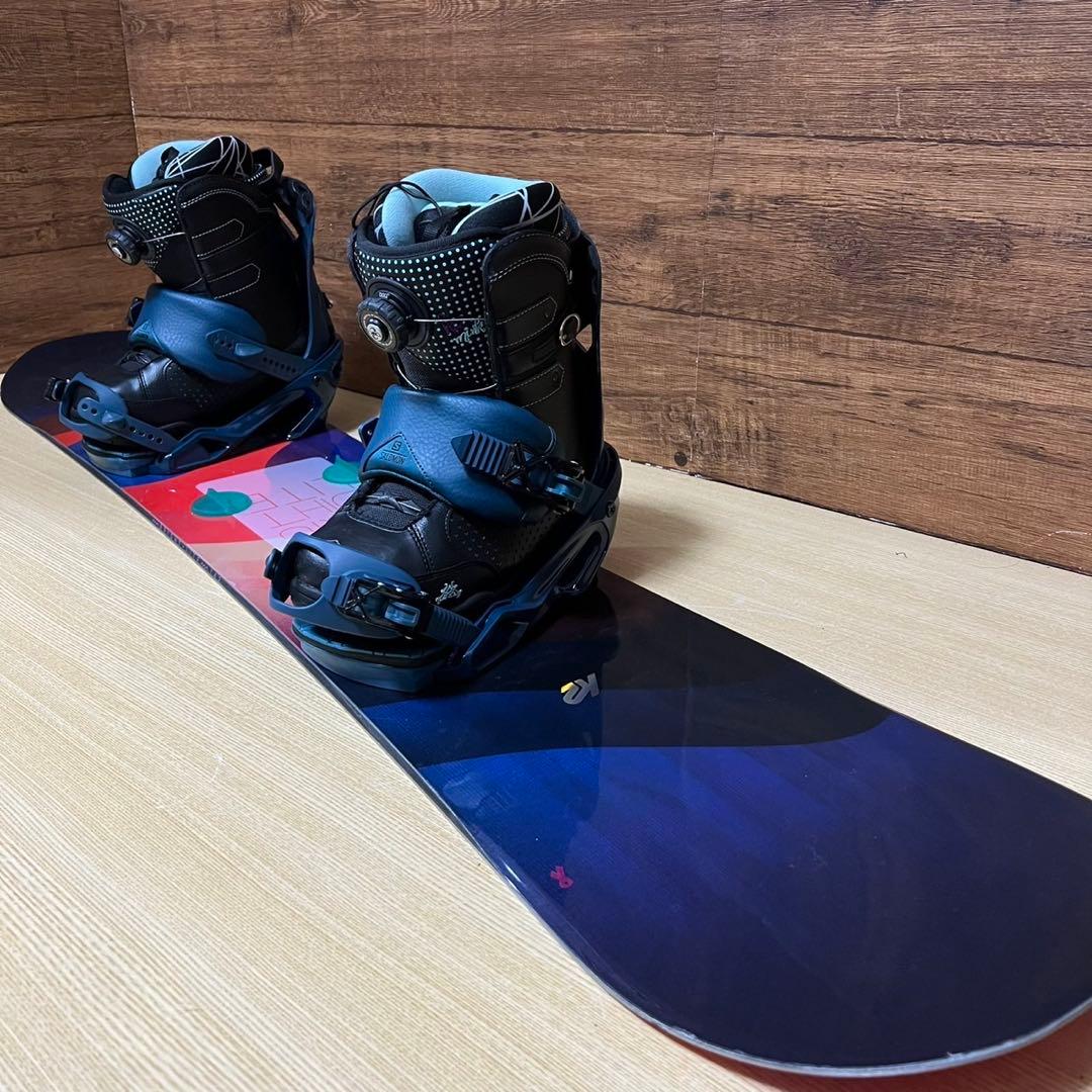 美品　K2 サロモン　スノーボード3点セット　142cm メンテナンス済み