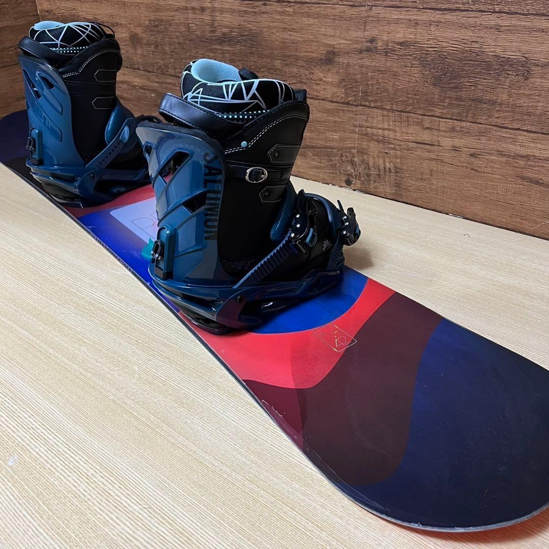 美品　K2 サロモン　スノーボード3点セット　142cm メンテナンス済み