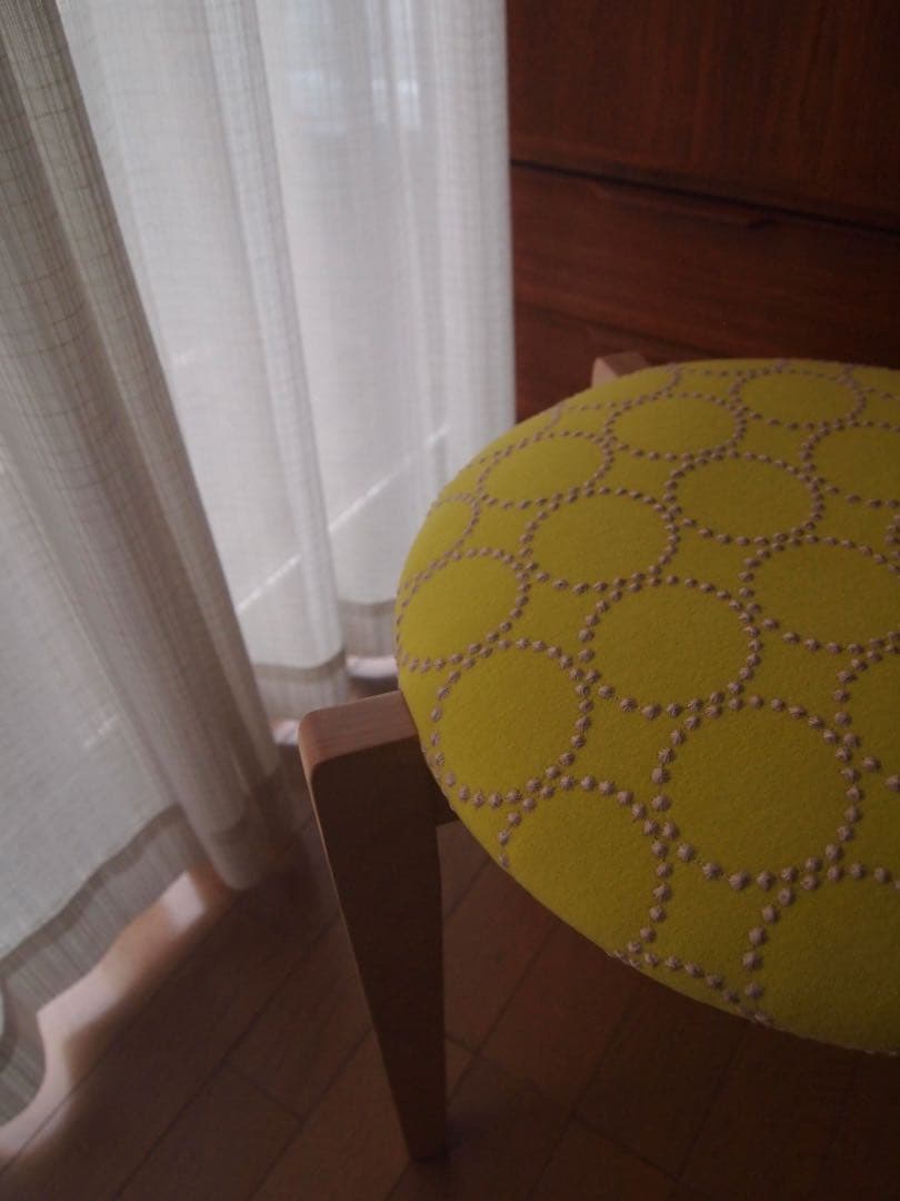 かわさん専用 ミナペルホネン ハンドメイド スツール 2脚セット 生地 チェア