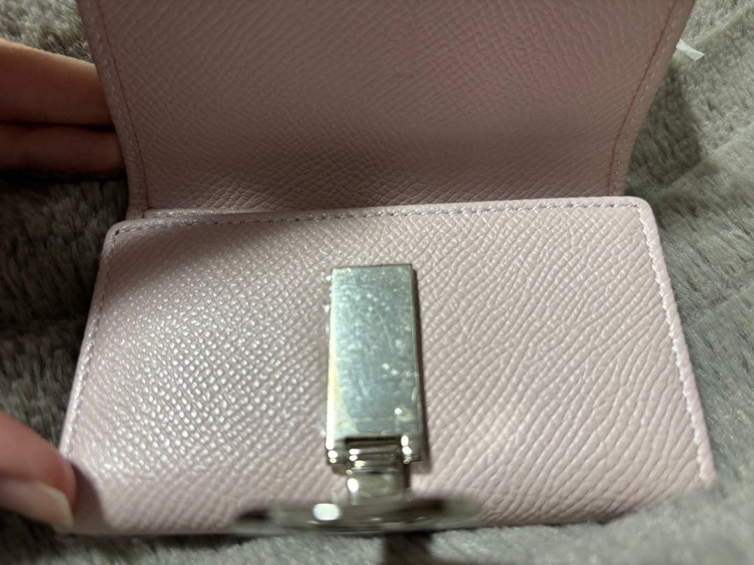 BVLGARI ピンク レザー キーケース