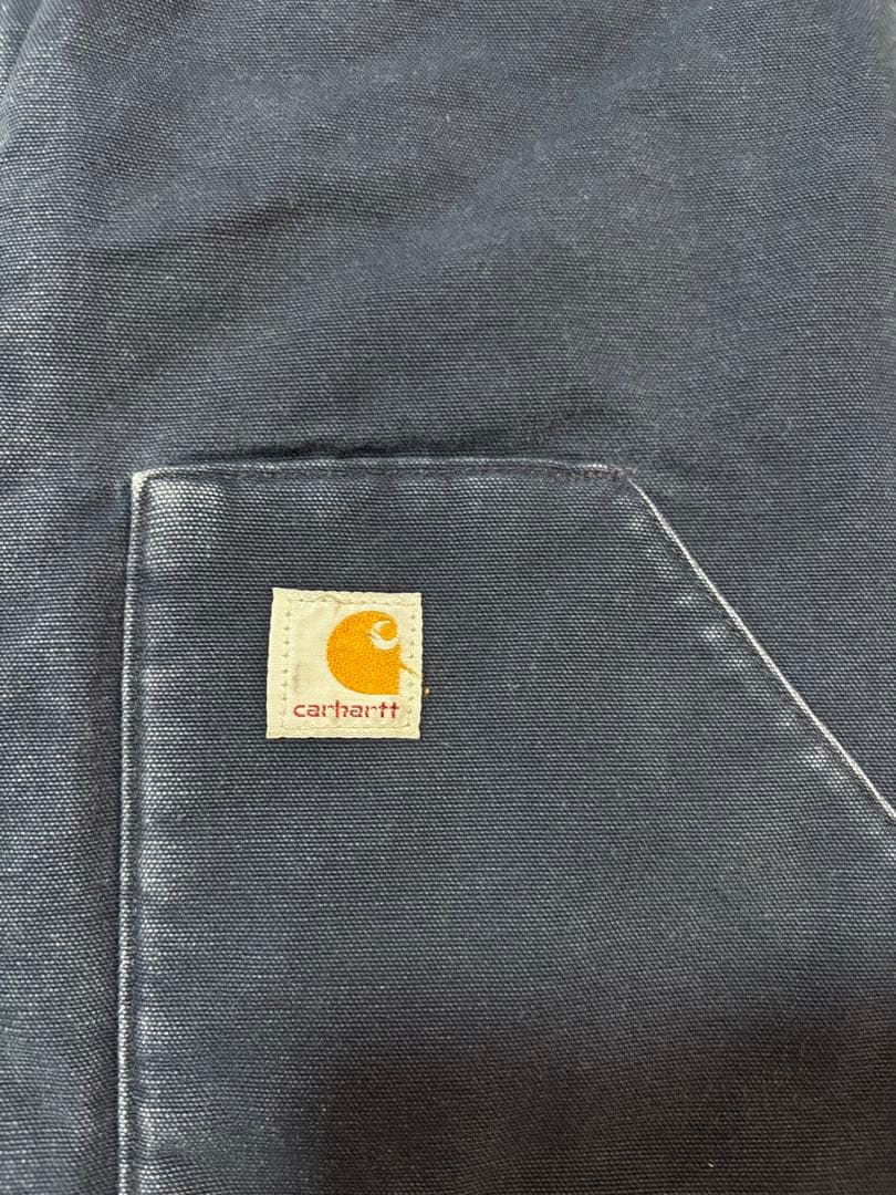 希少　ビッグサイズ　カーハート　キルティングベスト　ダック　3XL ネイビー