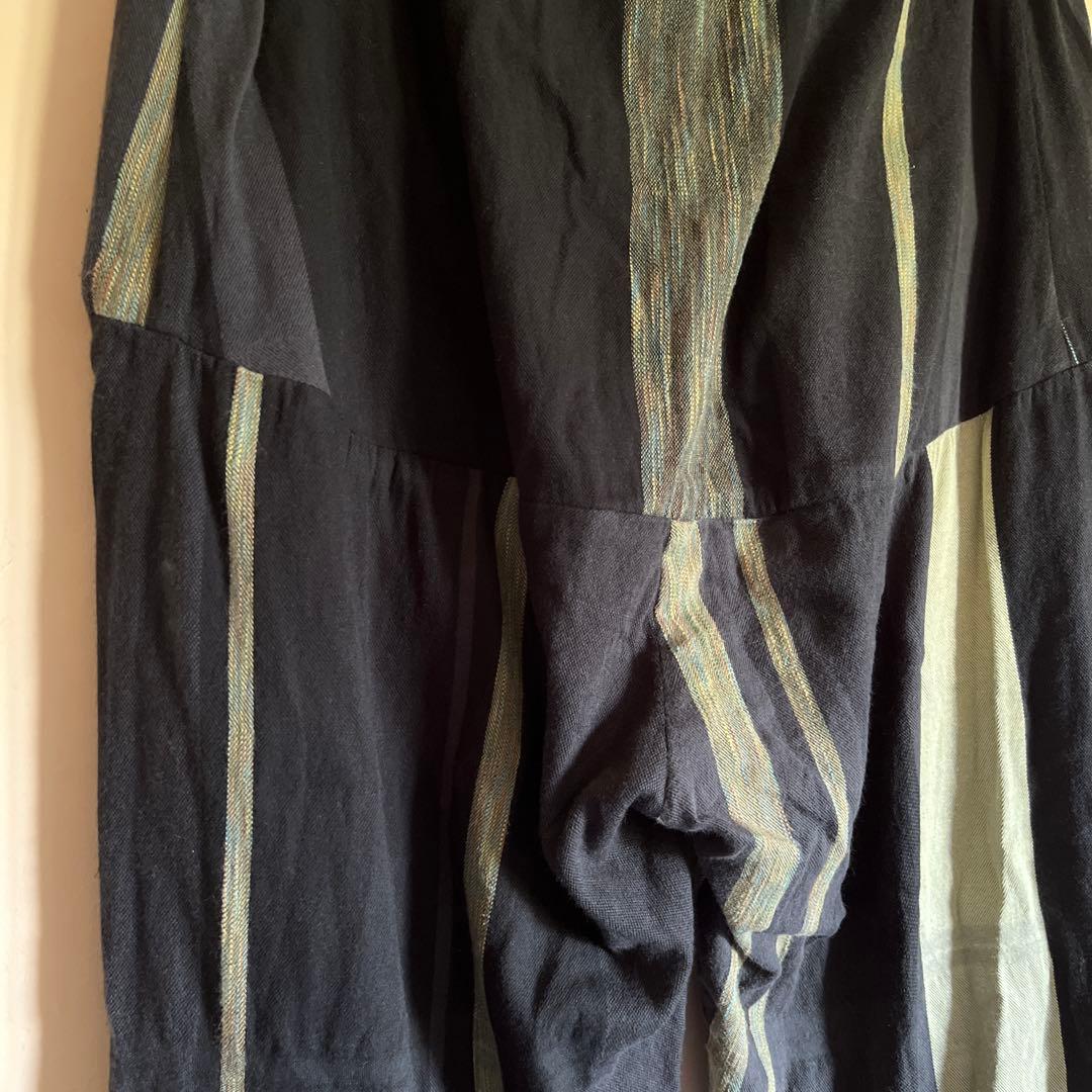 USED タマキニイメ　nica pants 綿100% hoso 黒ベース