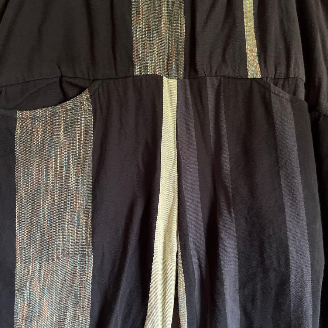 USED タマキニイメ　nica pants 綿100% hoso 黒ベース