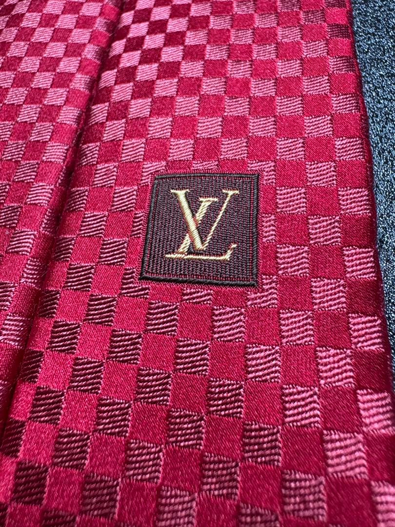 【限定価格】【極美品】LOUIS VUITTON ネクタイ LV マイクロダミエ
