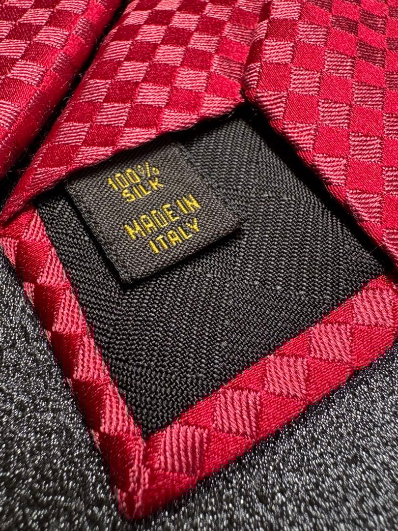 【限定価格】【極美品】LOUIS VUITTON ネクタイ LV マイクロダミエ