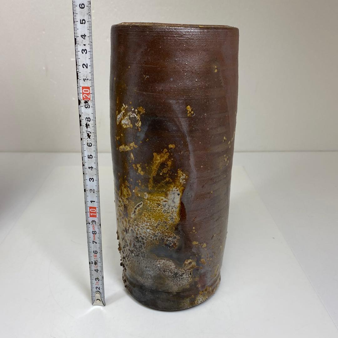 専用　出来良　藤原雄　花瓶　共箱　高さ約25㎝　東さ7-0520①