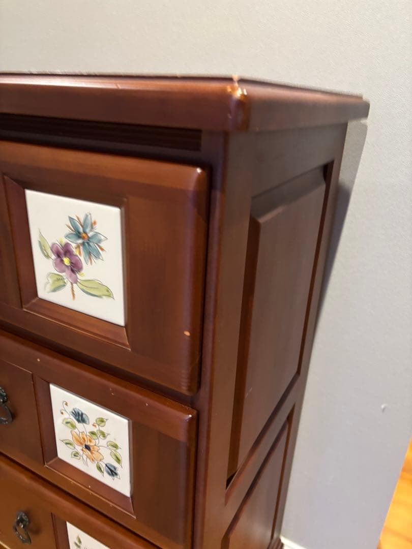 y*o様 スペイン バレンシア家具 タイルチェスト アンティークカントリー 北欧