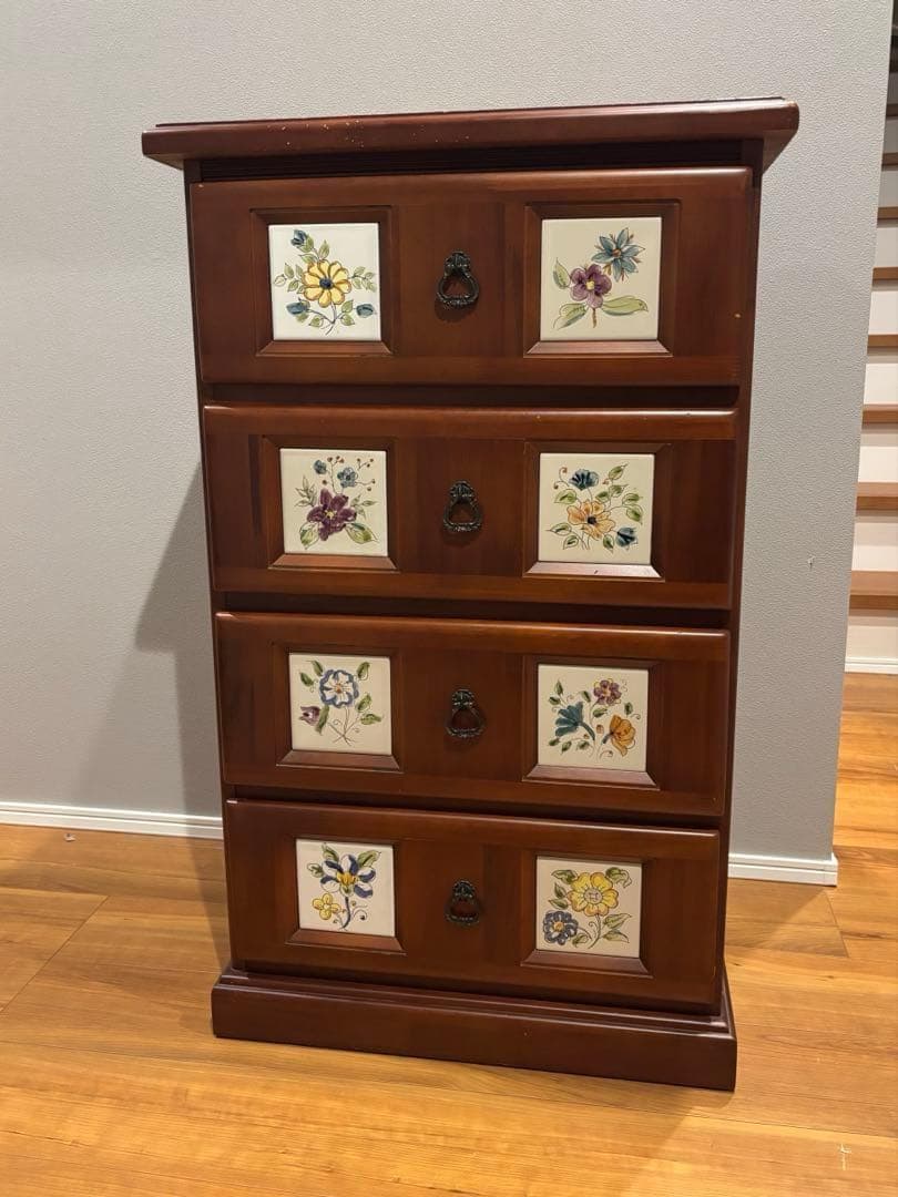 y*o様 スペイン バレンシア家具 タイルチェスト アンティークカントリー 北欧