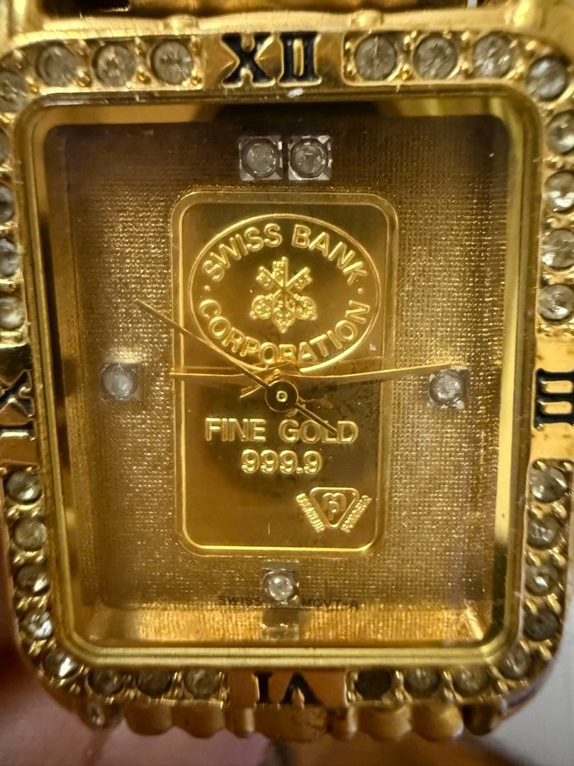 江*子様 ELGIN 999.9 純金 インゴット入り 24K 腕時計