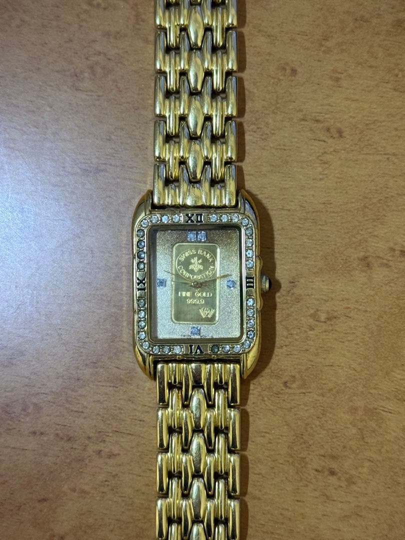 江*子様 ELGIN 999.9 純金 インゴット入り 24K 腕時計