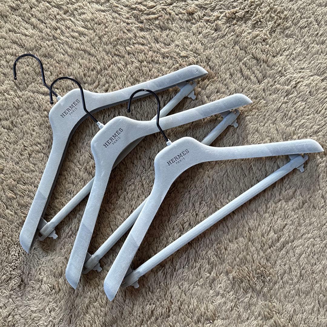 専用　HERMES ハンガー 8本セット グレー・ホワイト