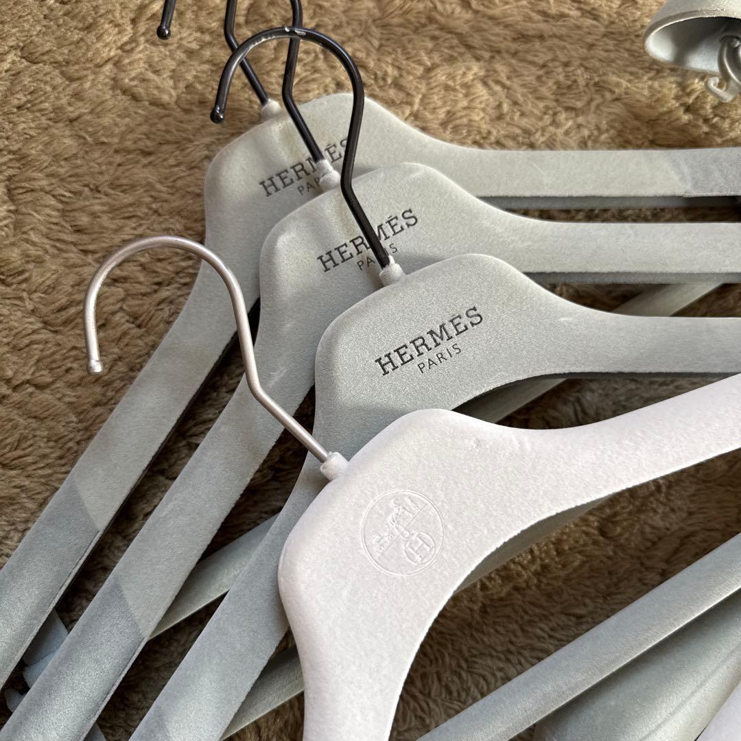 専用　HERMES ハンガー 8本セット グレー・ホワイト