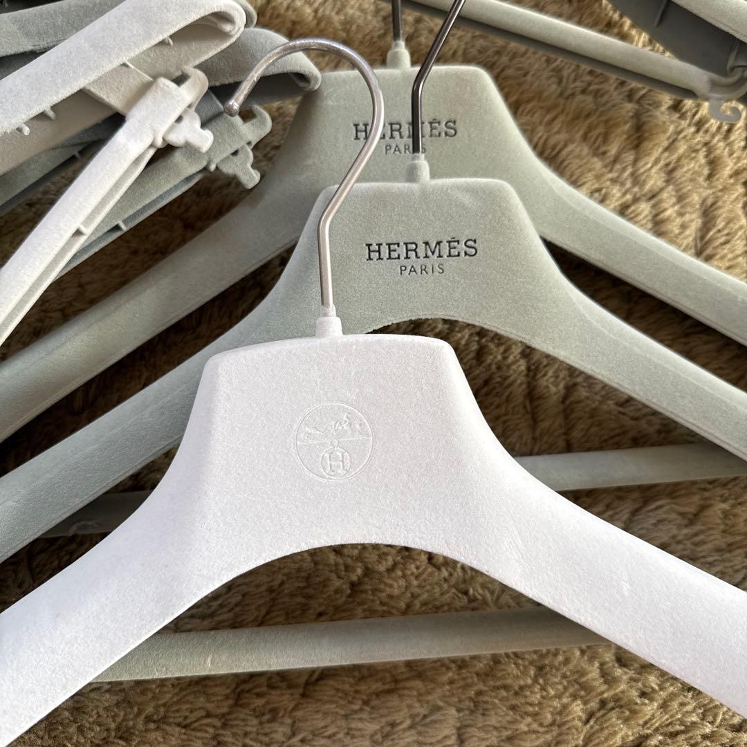 専用　HERMES ハンガー 8本セット グレー・ホワイト