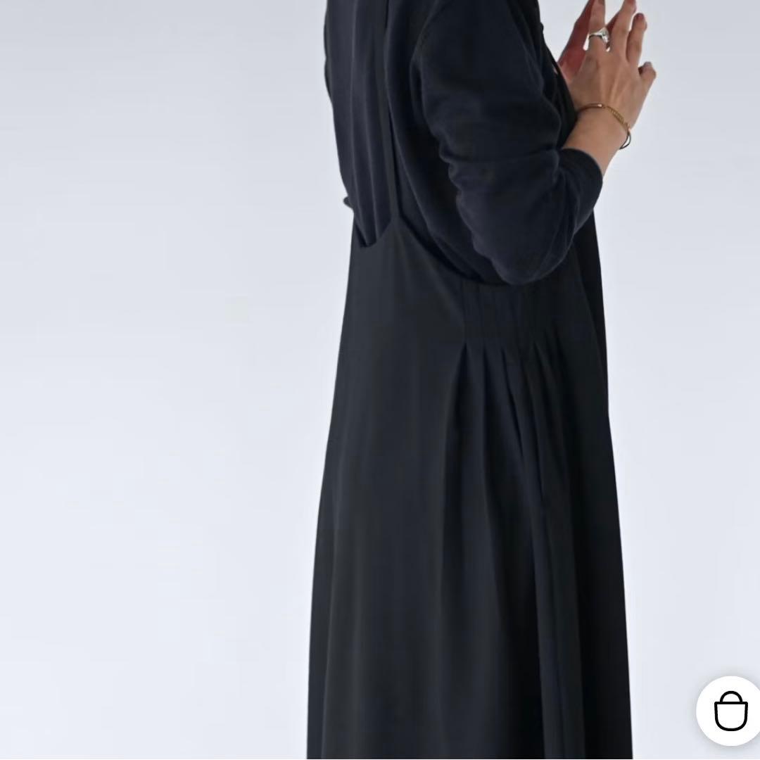 【週末限定お値下げ中】北欧暮らしの道具店　サイドタックのサロペットスカート