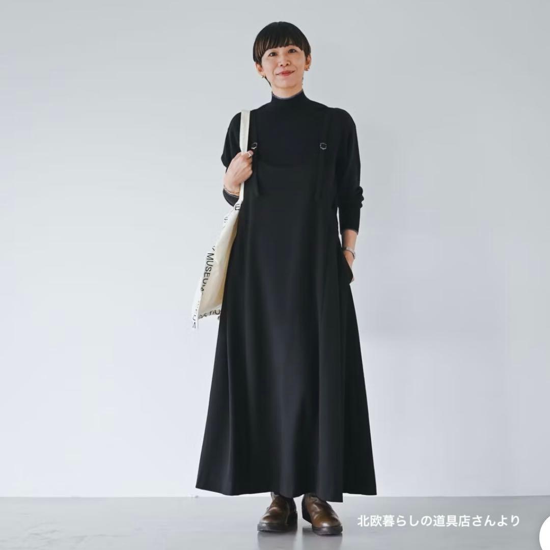 【週末限定お値下げ中】北欧暮らしの道具店　サイドタックのサロペットスカート