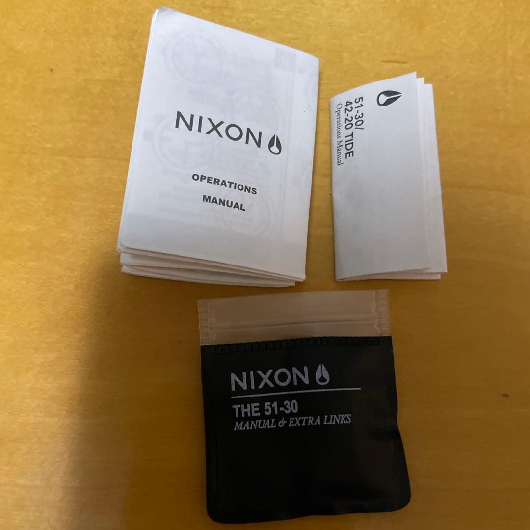 た*し様 NIXON 51-30 ALL BLACK/BLUE