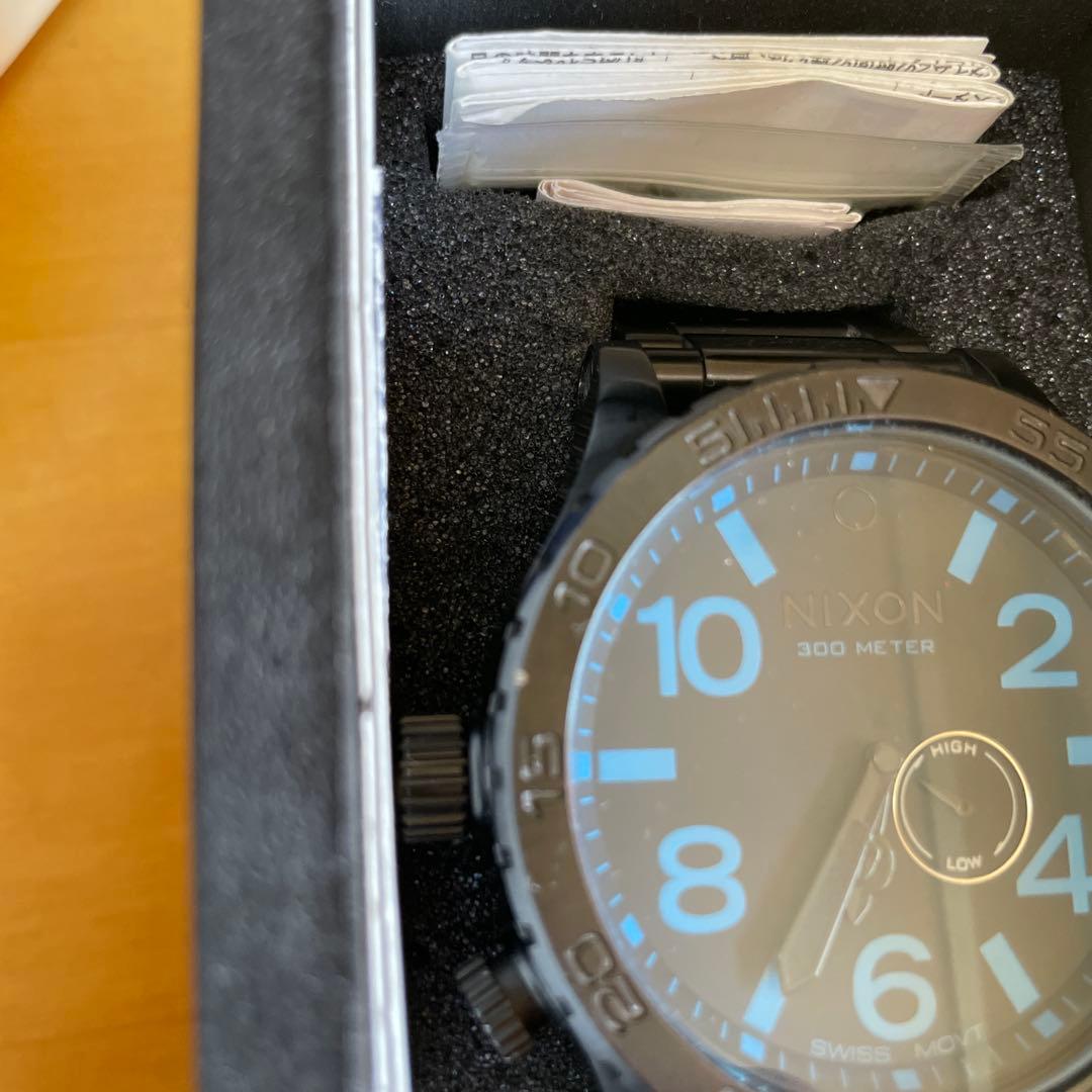 た*し様 NIXON 51-30 ALL BLACK/BLUE