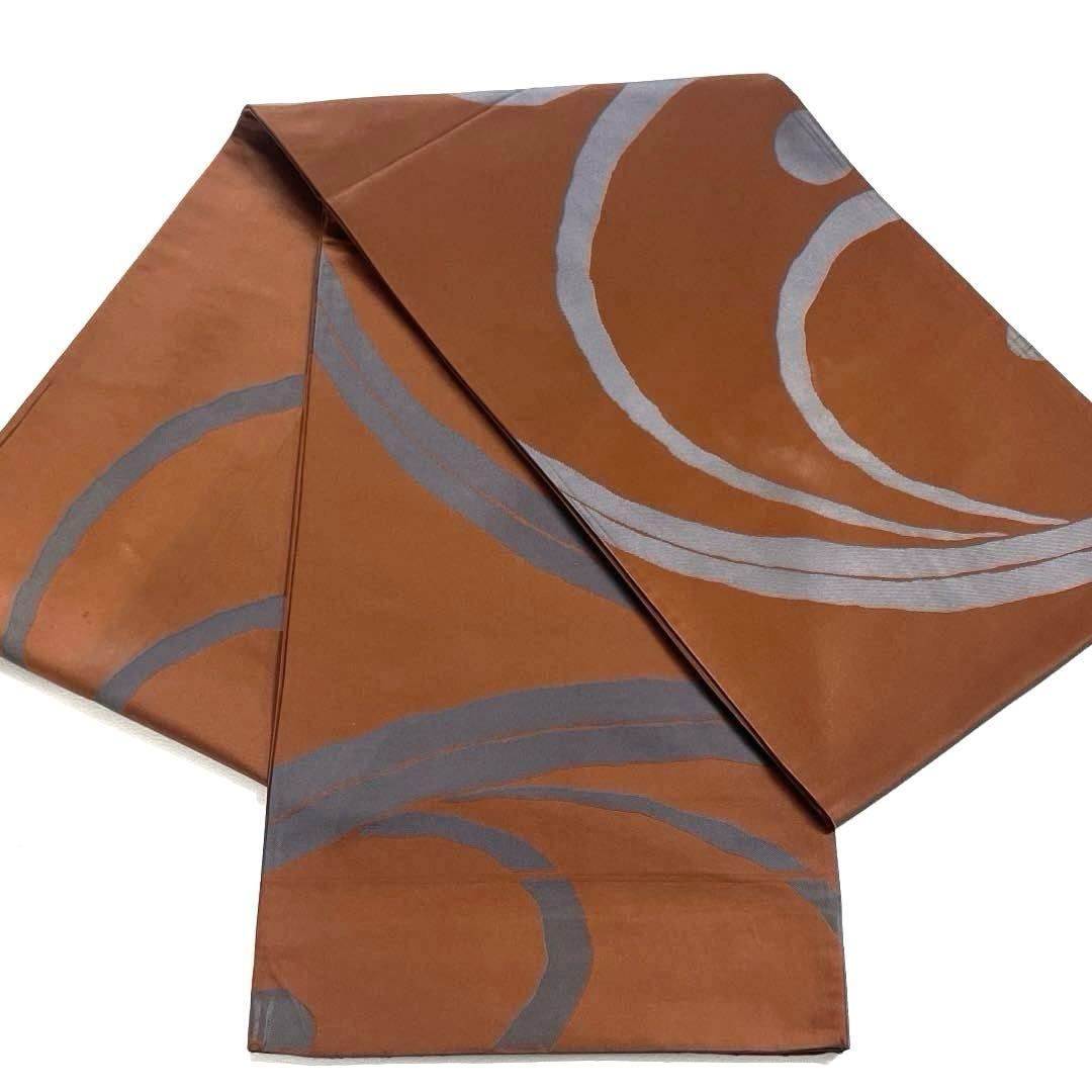 帯5974 ●辻村ジュサブロー 高級 正絹 六通 袋帯