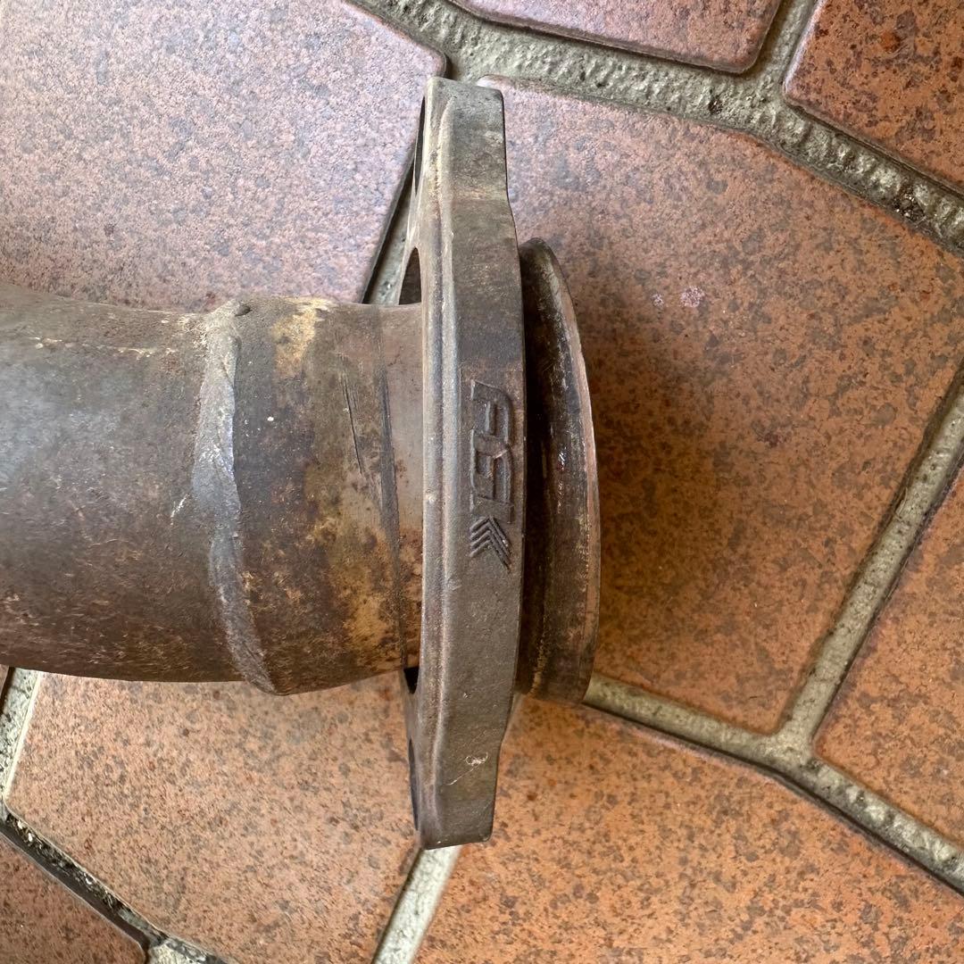 AE86 エキマニ タコアシ フジツボ 5バルブフランジ加工