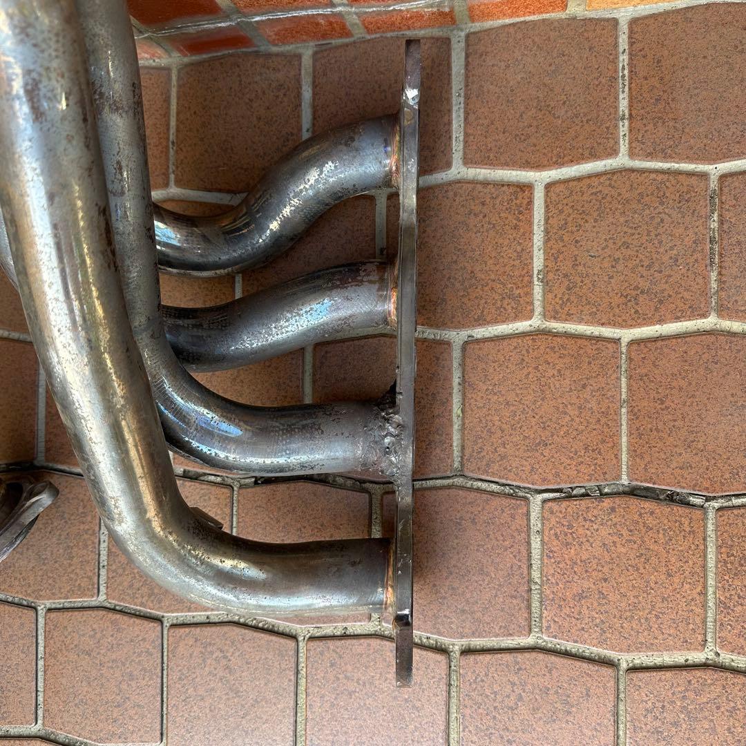 AE86 エキマニ タコアシ フジツボ 5バルブフランジ加工