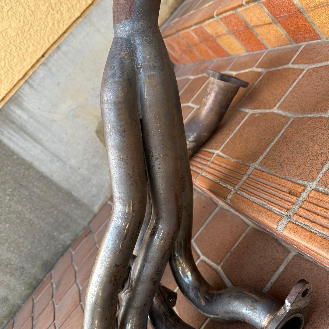 AE86 エキマニ タコアシ フジツボ 5バルブフランジ加工