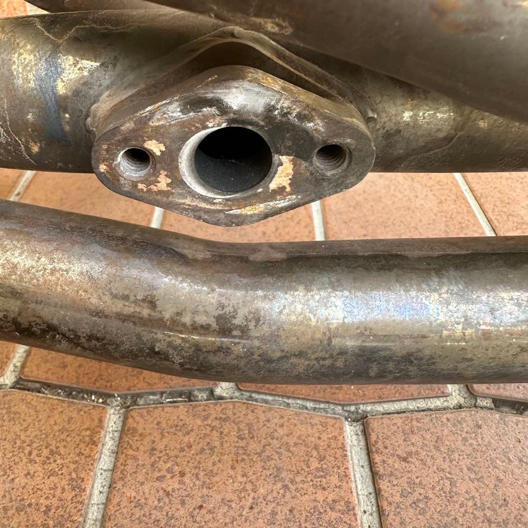 AE86 エキマニ タコアシ フジツボ 5バルブフランジ加工