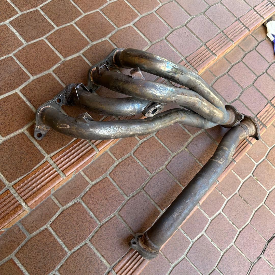 AE86 エキマニ タコアシ フジツボ 5バルブフランジ加工