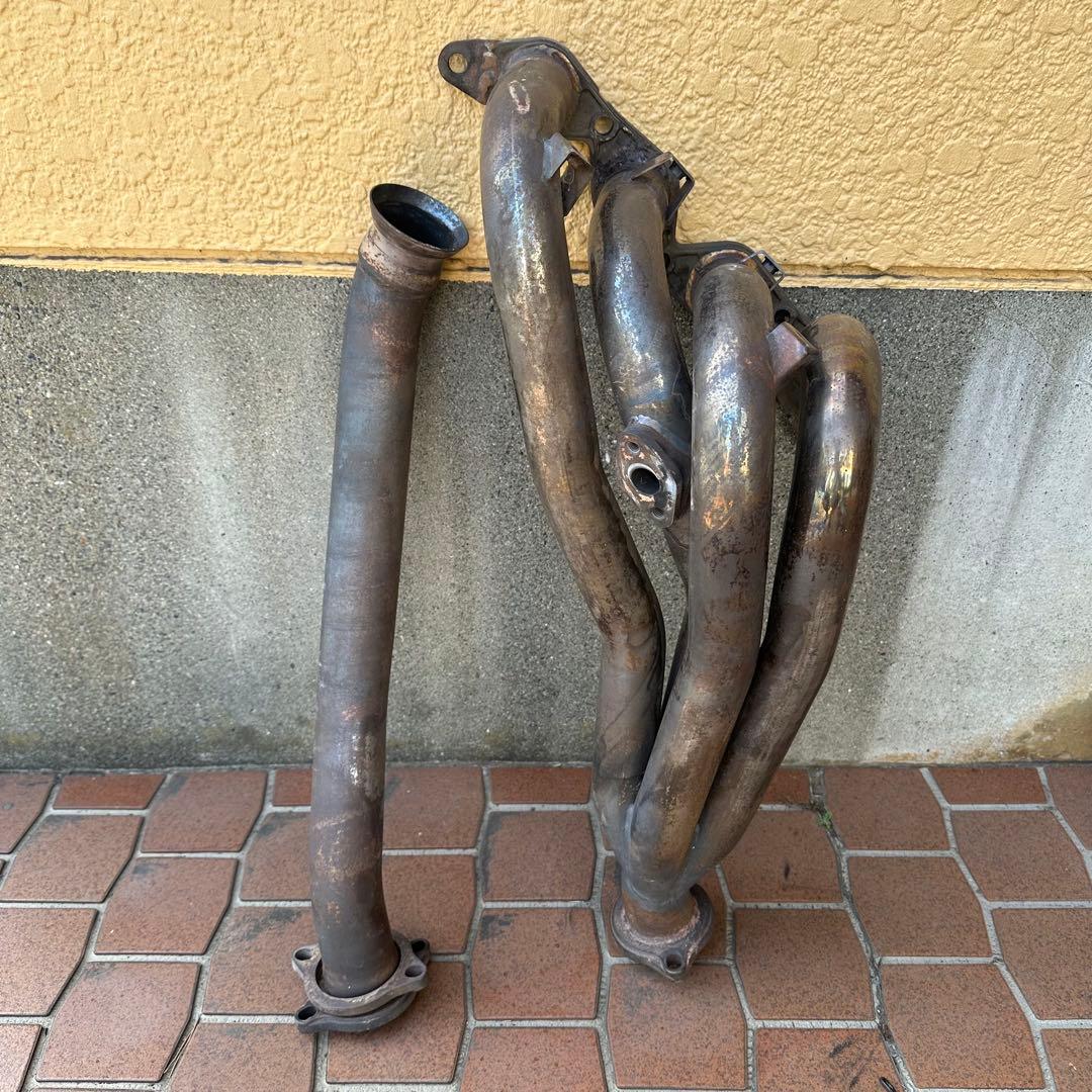 AE86 エキマニ タコアシ フジツボ 5バルブフランジ加工