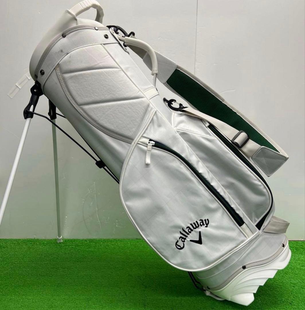 キャロウェイ Callaway キャディバッグ　8インチ　ホワイト　グリーン