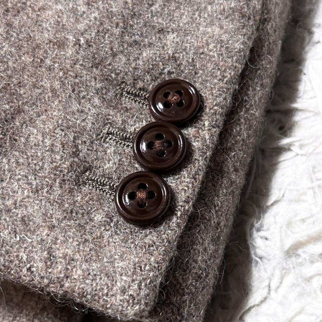 ARTS&SCIENCE ウールチェスターコート ベージュブラウン レザー使用