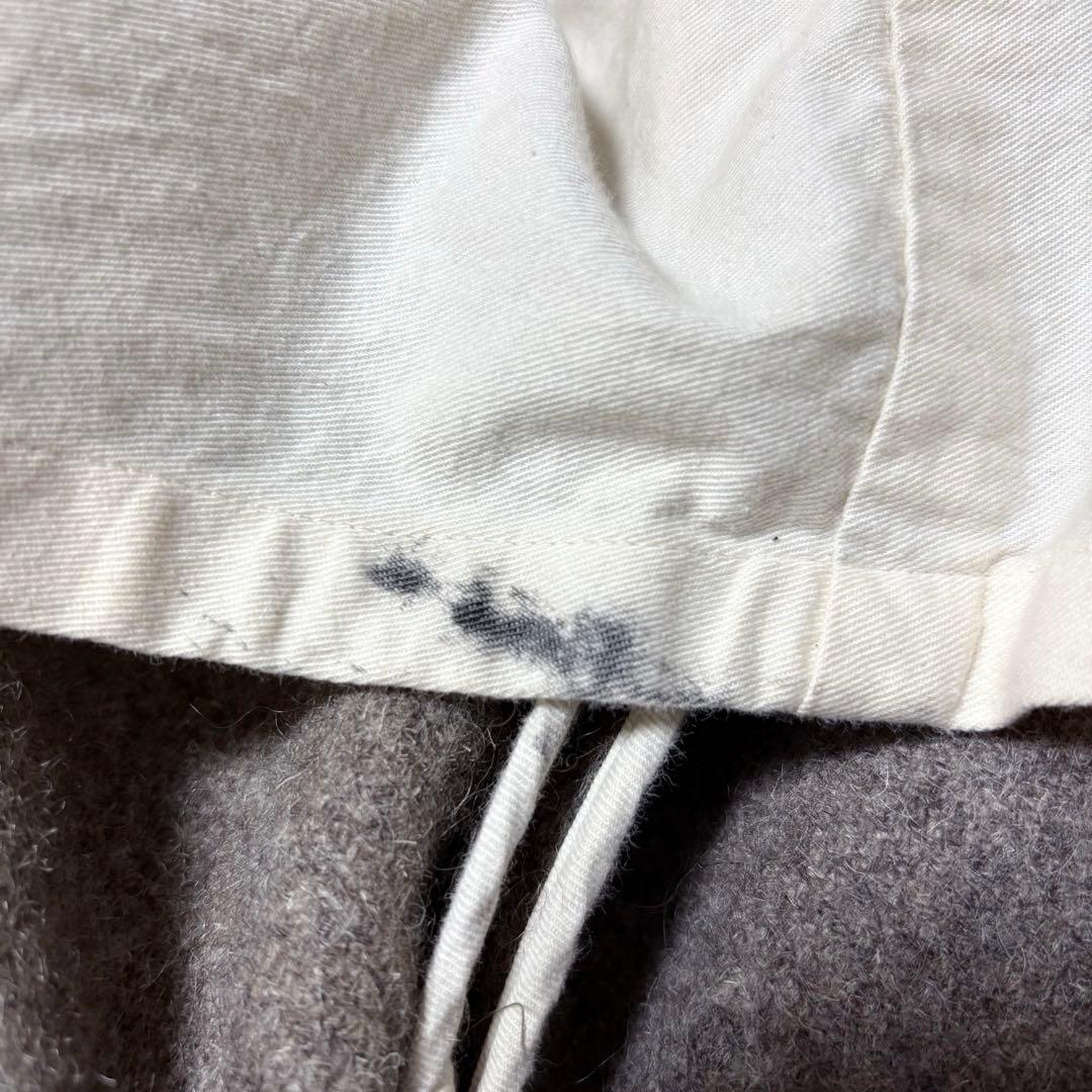 ARTS&SCIENCE ウールチェスターコート ベージュブラウン レザー使用