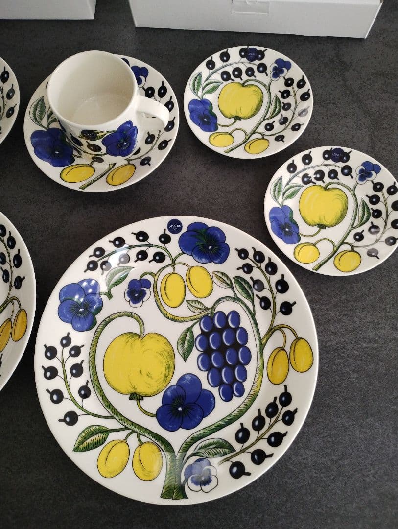 新品　正規品　ARABIA　パラティッシ　8点セット　アラビア　プレート　カップ
