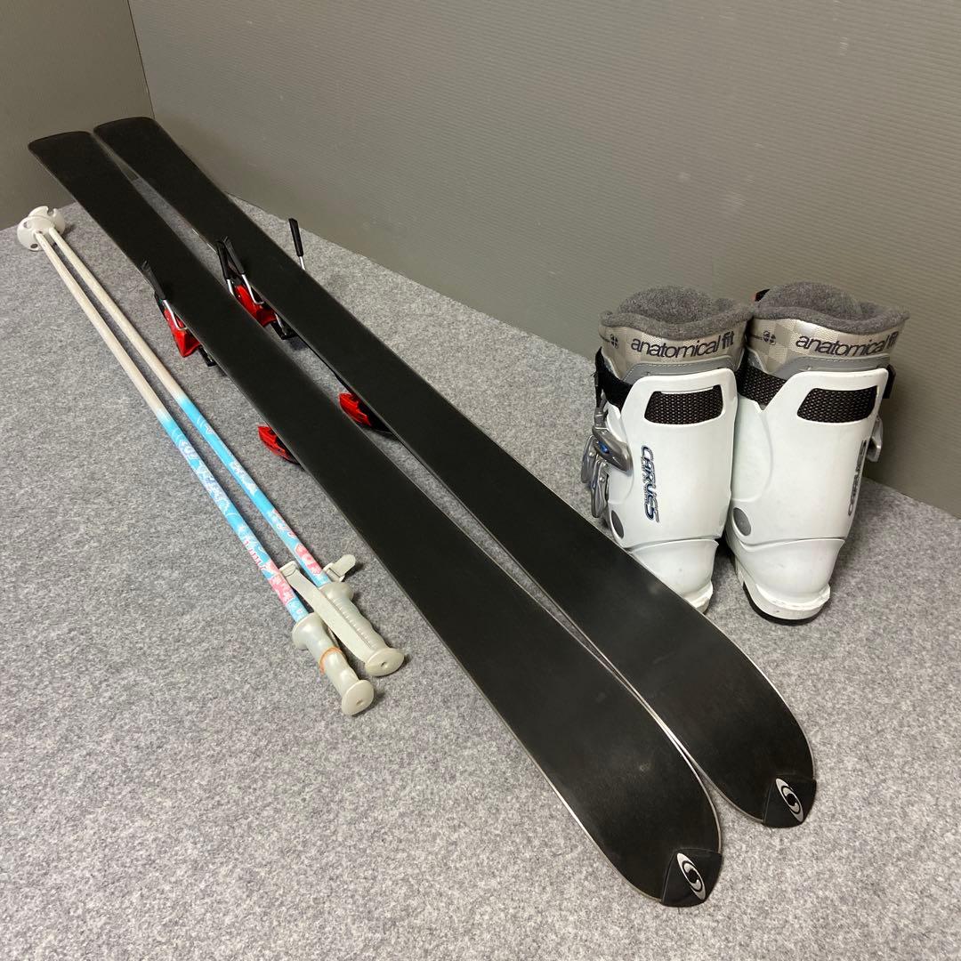 ★小柄な方向け★メンテ済　スキーセット 板サロモン140cm ブーツ23.5cm