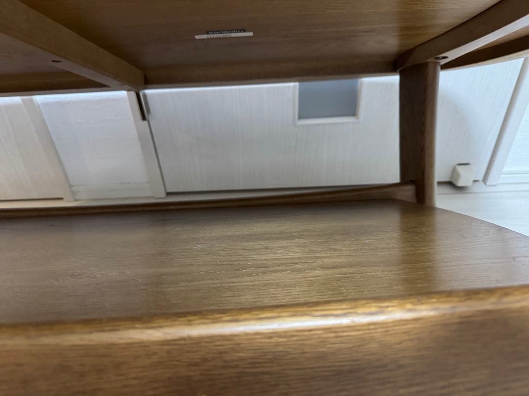 【見た目良好】カリモク 流線型 ローテーブル センターテーブル karimoku