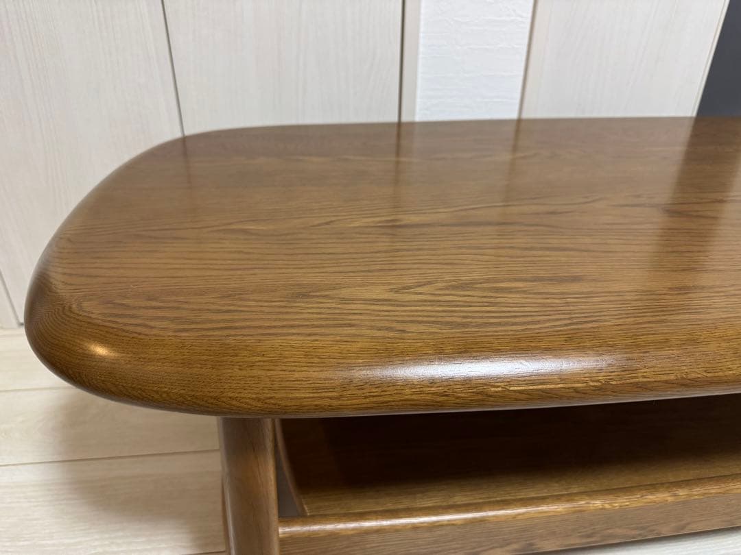 【見た目良好】カリモク 流線型 ローテーブル センターテーブル karimoku