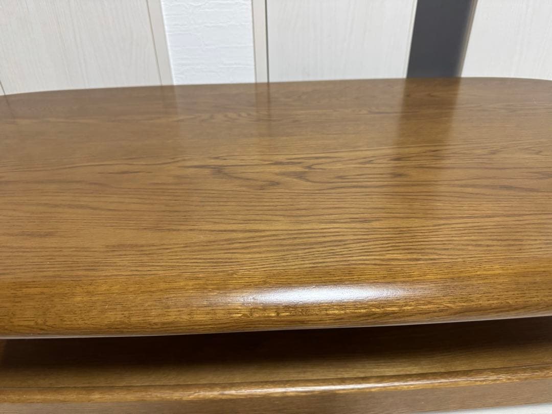 【見た目良好】カリモク 流線型 ローテーブル センターテーブル karimoku