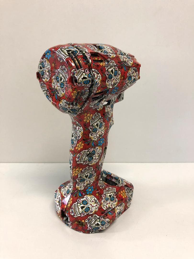 マキタ　インパクトドライバー　TD172　カスタム外装　シュガースカル・赤柄