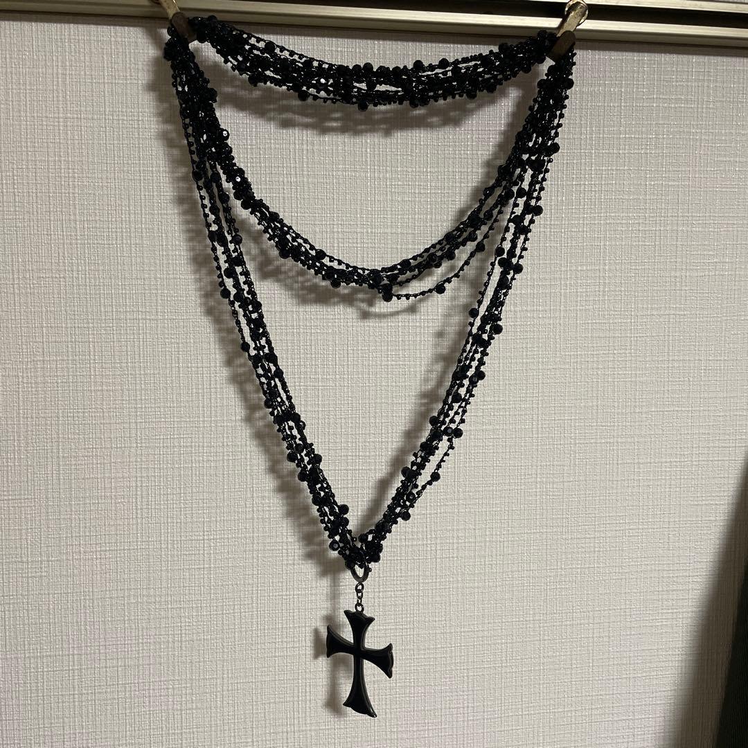 black peace now クロスネックレス BPN ブラックピースナウ