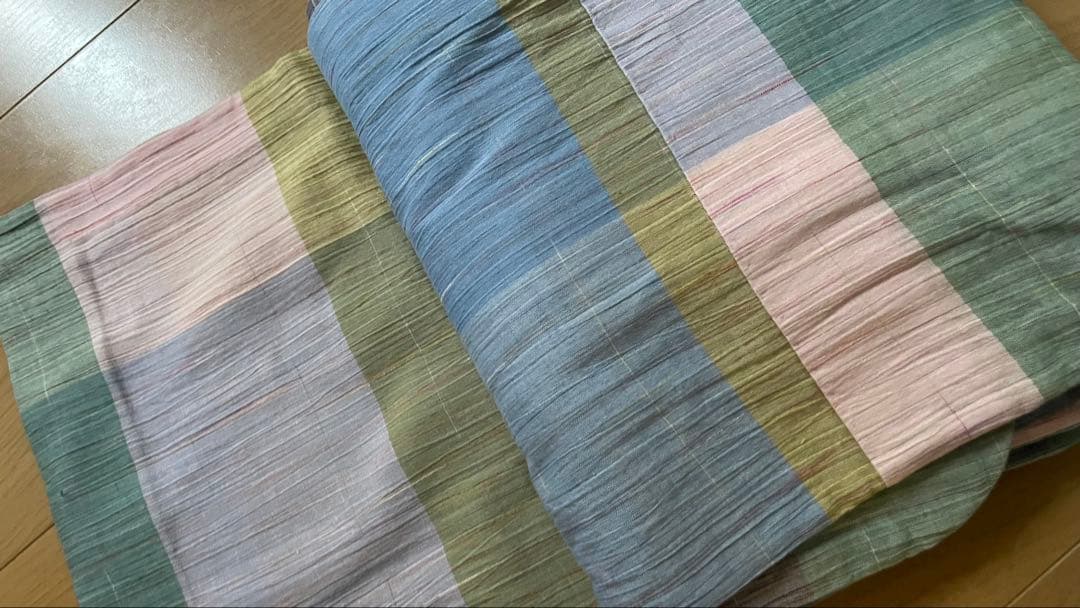 多色ストライプ モダン着物