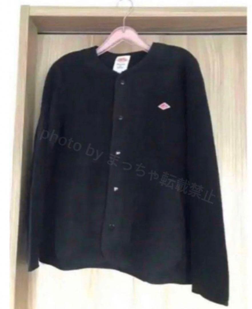 DANTONダントン ノーカラー フリース ジャケット　ブラック38