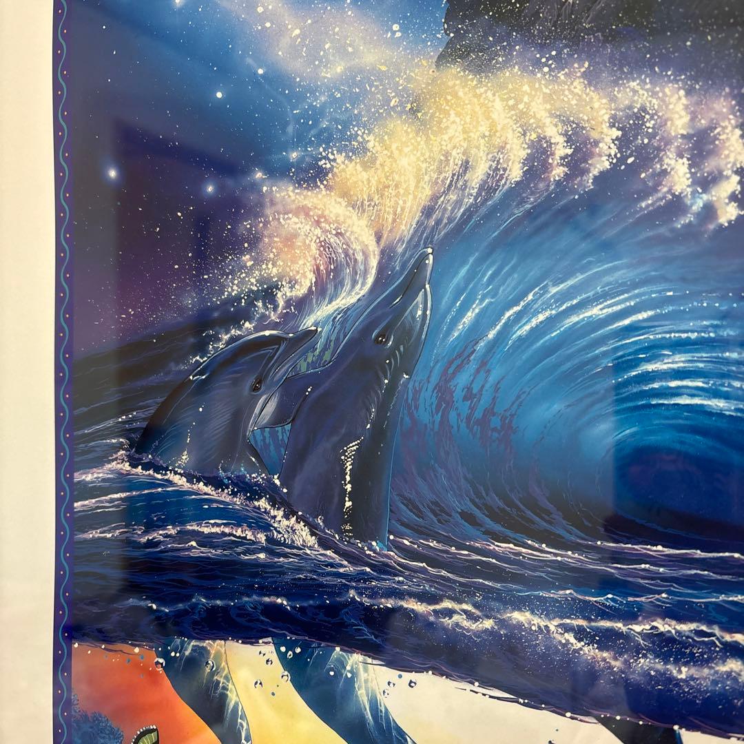 亜*ん様 ラッセン　ディズニー　コラボ　魔法使いの弟子　ミッキー　額入り　アート