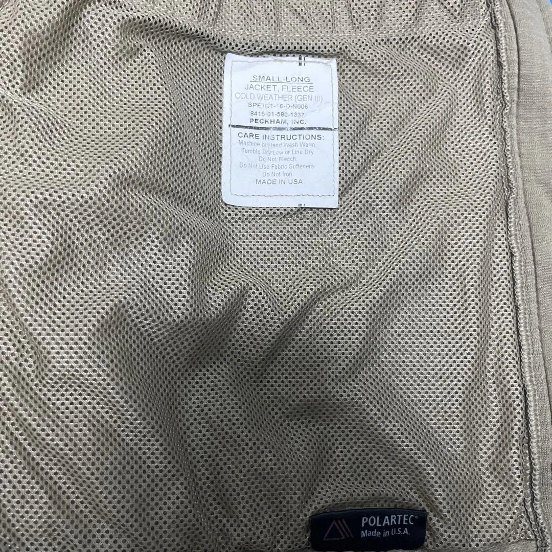 美品 実物 米軍 ECWCS Gen3 フリースジャケット コヨーテ ポーラテッ