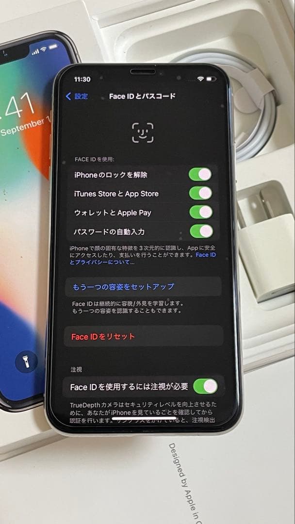 Iphone X 256GB SIMフリー96%