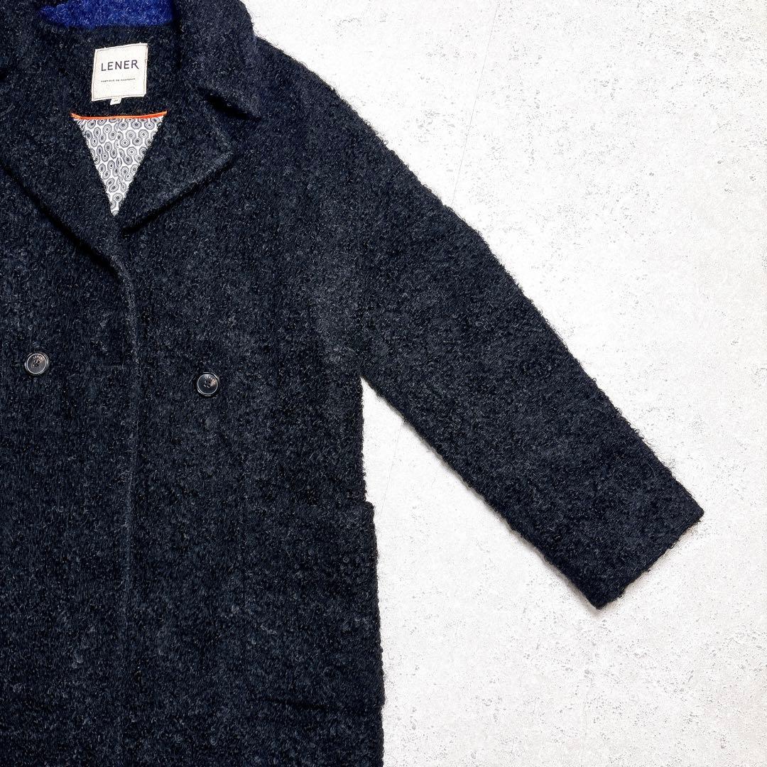 メゾンレネール　くるくる毛足のテディベアコート　ボアロングコート　ゆったり