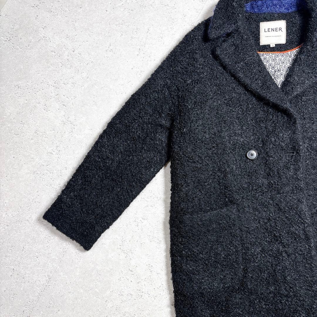 メゾンレネール　くるくる毛足のテディベアコート　ボアロングコート　ゆったり