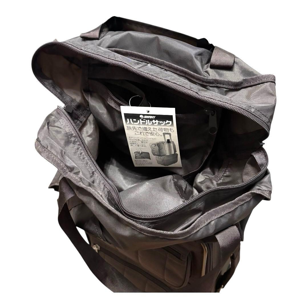 美品　SWANY スワニー　キャリーバッグ　茶　4輪　ブラウン