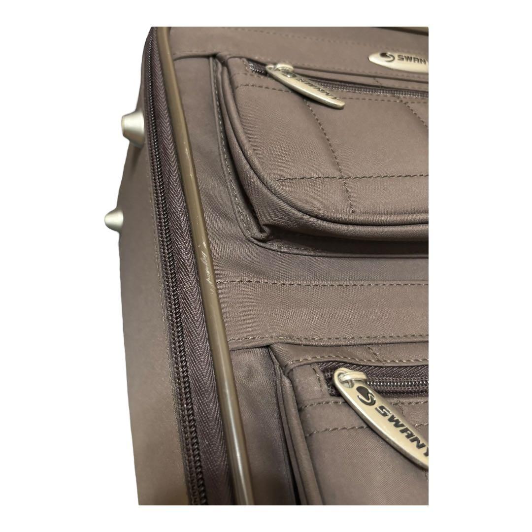 美品　SWANY スワニー　キャリーバッグ　茶　4輪　ブラウン
