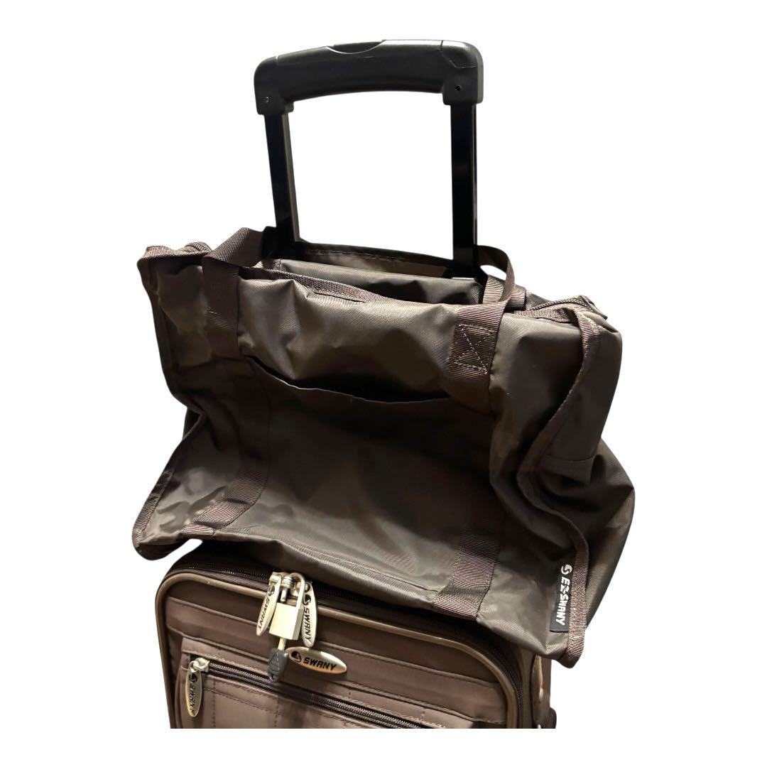 美品　SWANY スワニー　キャリーバッグ　茶　4輪　ブラウン
