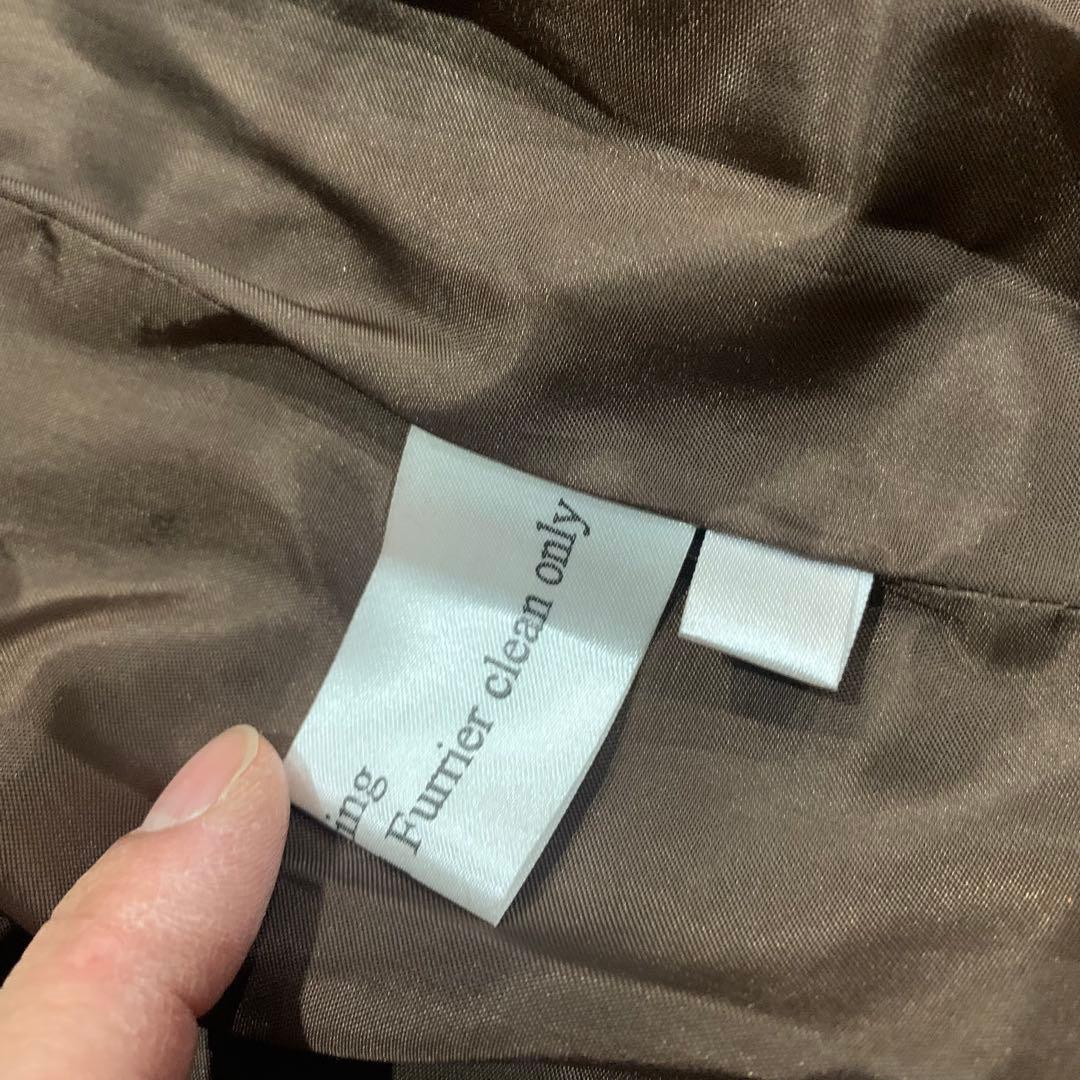 GENNY ジェニー リアルファーライナーロングコート イタリア40ヴェルサーチ