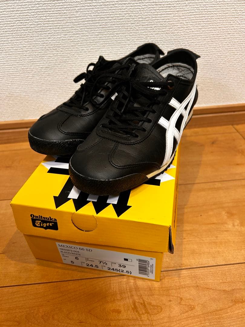 Onitsuka Tiger MEXICO 66 ブラック 24.5cm